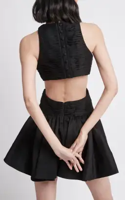 Aje Introspect Cut Out Mini Dress Black Size AU 6 for rent on The Volte - image 3