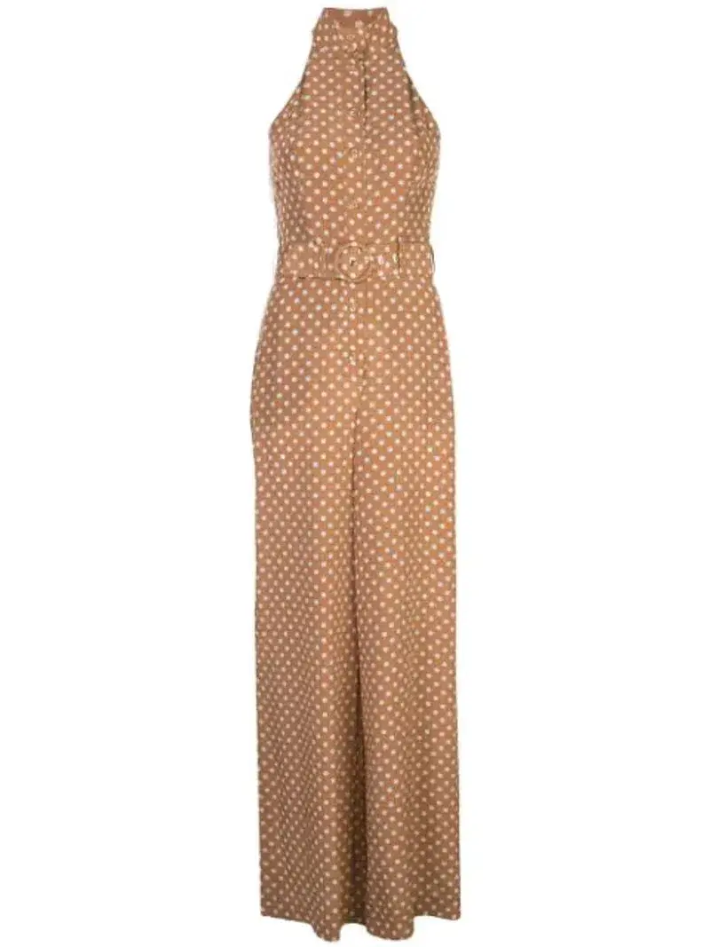 Zimmerman Espionage Silk Jumpsuit Polka Dot Size 1 / AU 10 for rent on The Volte - main image