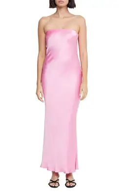 Bec & Bridge Moon Dance Strapless Dress Pink Size AU 8 for rent on The Volte - image 1