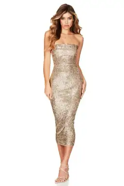 Love Nookie Fantasy Midi Gold Size XS / AU 6 for rent on The Volte - image 1
