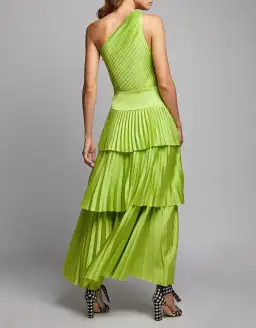 Solace London Larissa Midi Dress Green Size AU 14 for rent on The Volte - image 2