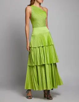 Solace London Larissa Midi Dress Green Size AU 14 for rent on The Volte - image 1