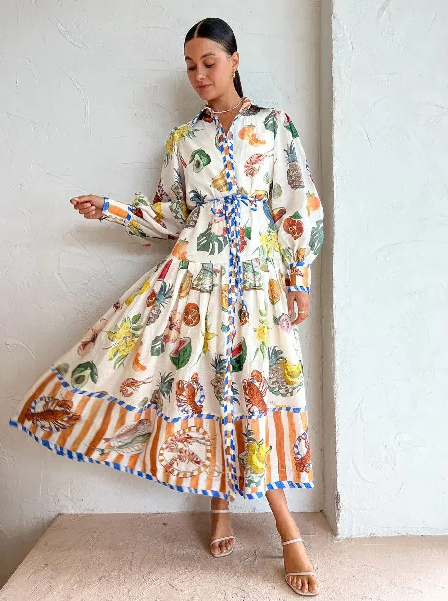 Alemais Theo Shirtdress Multi-colored Size AU 10 - Image 2