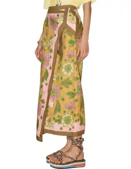 Alemais Winnie Wrap Sarong Skirt Floral Size S / Au 8 for rent on The Volte - image 2