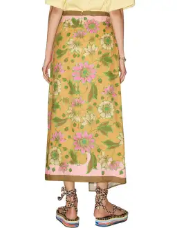 Alemais Winnie Wrap Sarong Skirt Floral Size S / Au 8 for rent on The Volte - image 6