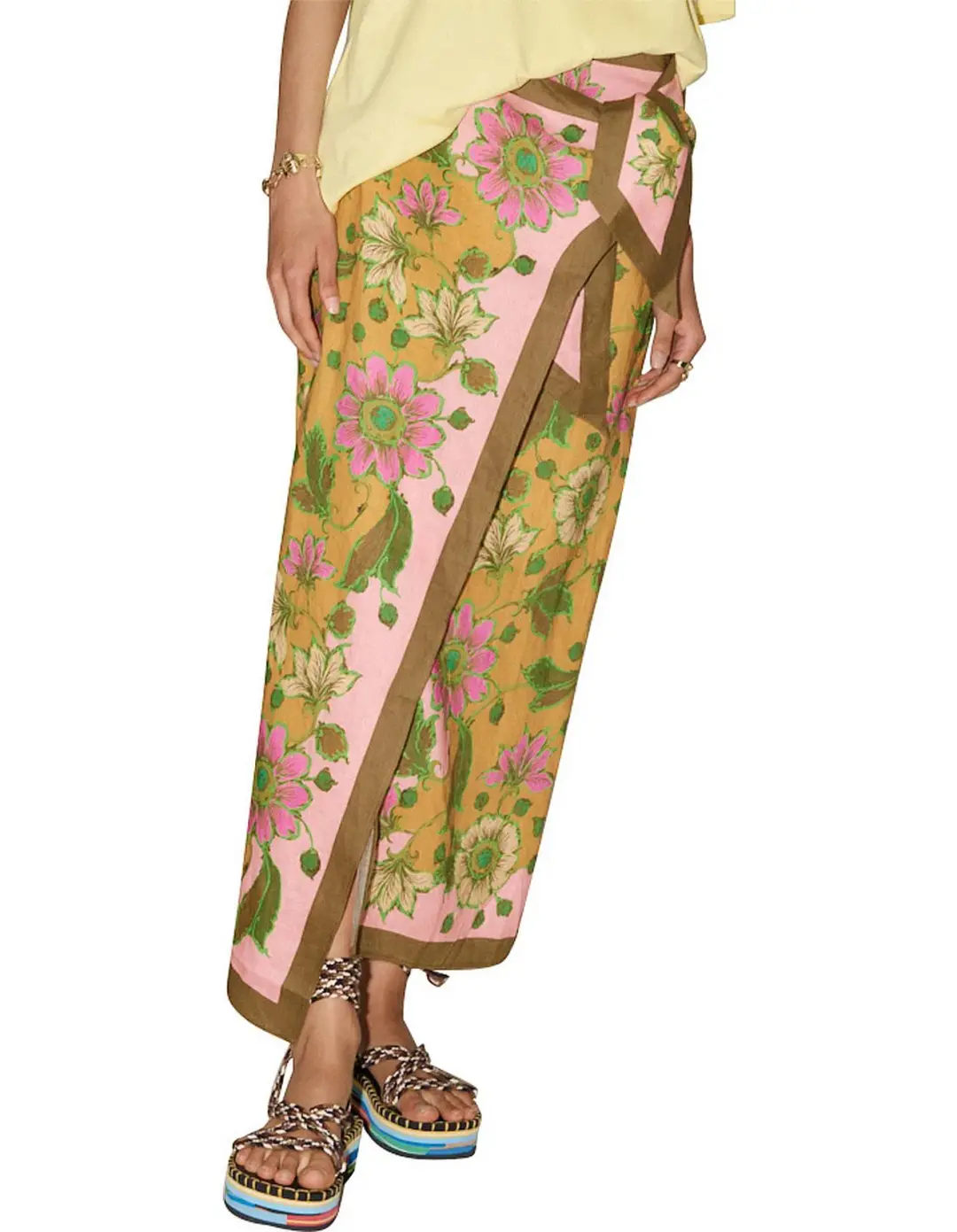 Alemais Winnie Wrap Sarong Skirt Floral Size S / Au 8 for rent on The Volte - main image