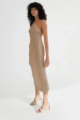 Significant Other Saoirse Midi Dress Biscuit Size 6 for rent on The Volte - image 2