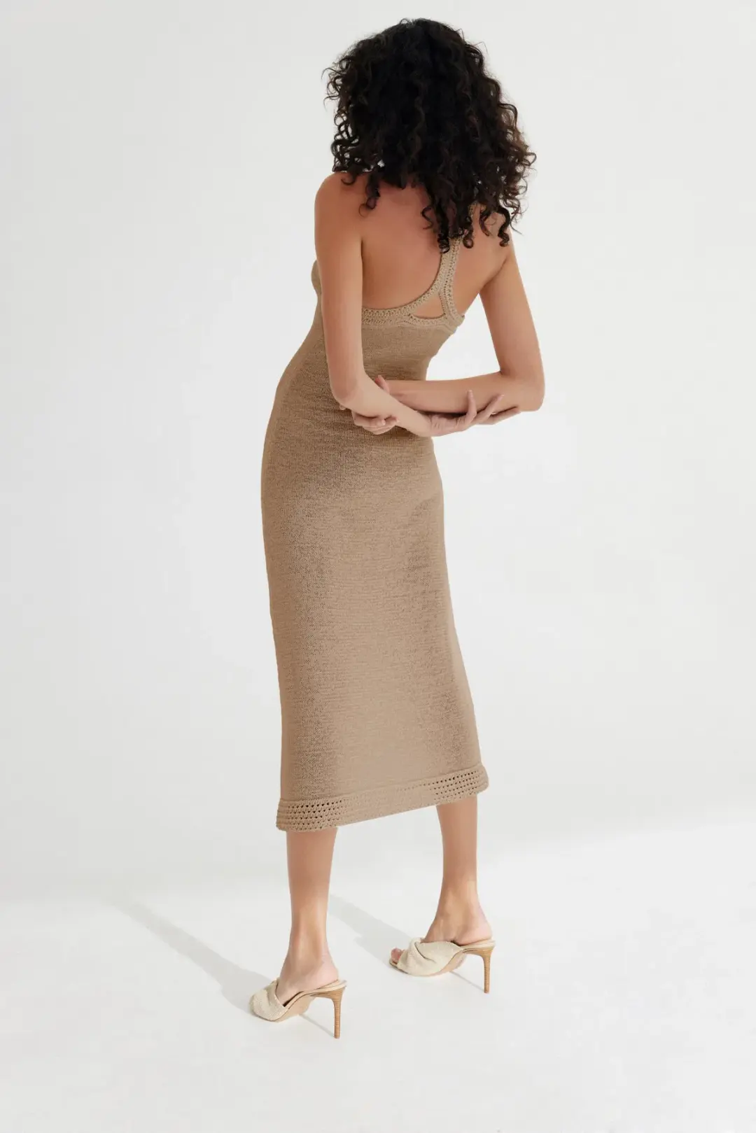 Significant Other Saoirse Midi Dress Biscuit Size 6 for rent on The Volte - main image