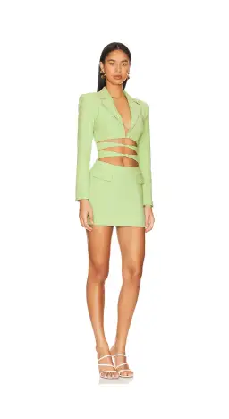 Camila Coelho Ivy Mini Dress Green Size 6 for rent on The Volte - image 4