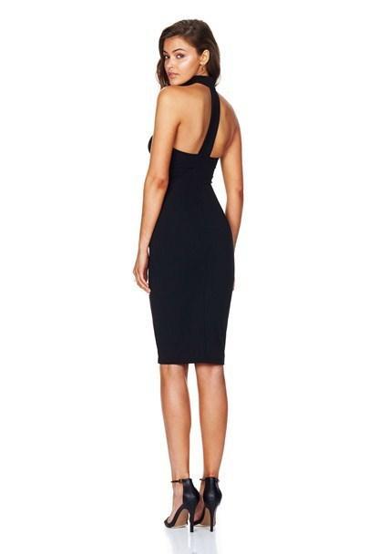 NOOKIE Frankie Bodycon Dress - Black - Size 8 for rent on The Volte - main image