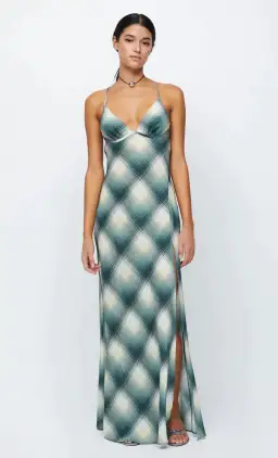 Bec & Bridge Edie Split Maxi Dress Green Size AU 8 for rent on The Volte - image 3