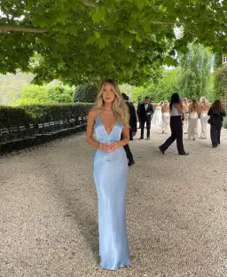 Bec & Bridge Moon Dance V Maxi Dress Blue Size 8 / S for rent on The Volte - image 1