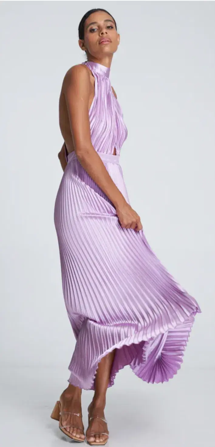 Lidee Renaissance Slit Gown Violet Size 6 / XS for rent on The Volte - main image