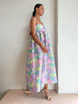 Alemais Luella Midi Dress Multi Coloured Size AU 8 for rent on The Volte - image 2