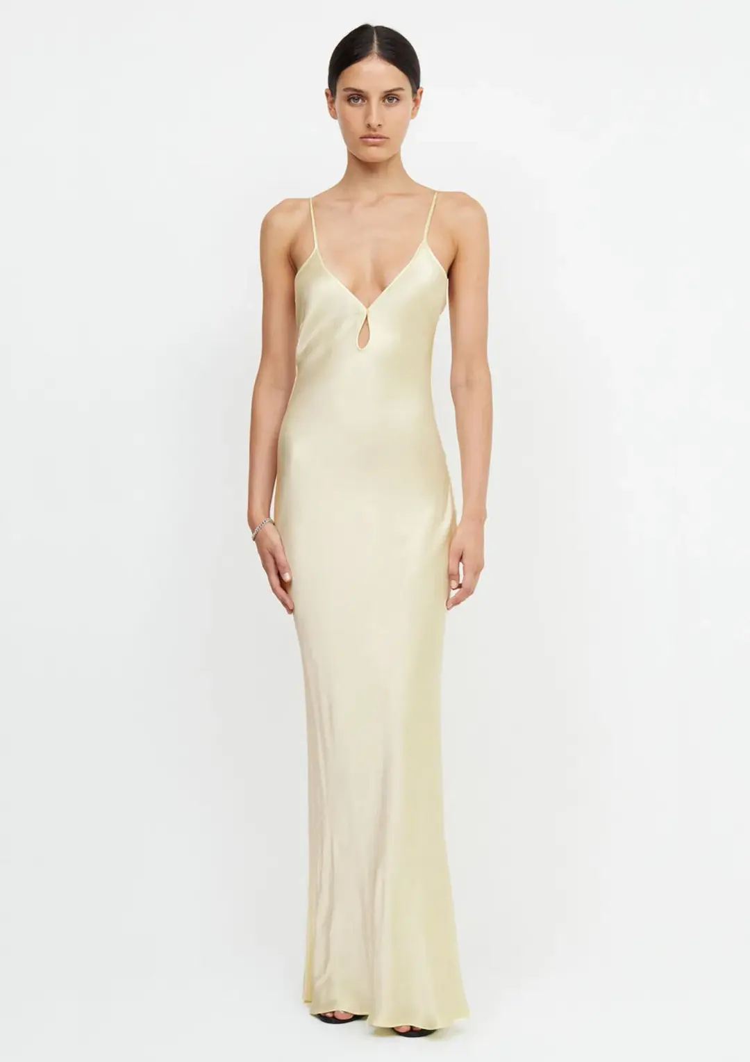 Bec & Bridge Cedar City Maxi Dress in Ice Yellow Size AU 8 for rent on The Volte - main image