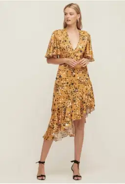 Lover Artiste Wrap Dress Print Size 14 for rent on The Volte - image 1