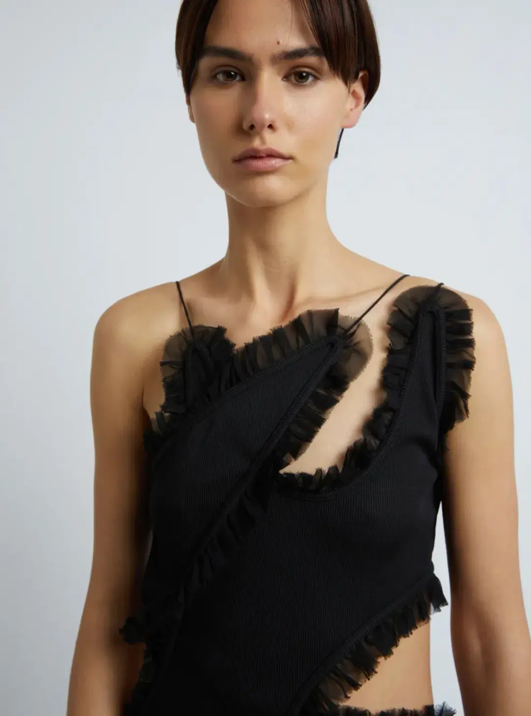 Christopher Esber Carina Interlinked Dress Black Size 8 / S for rent on The Volte - main image