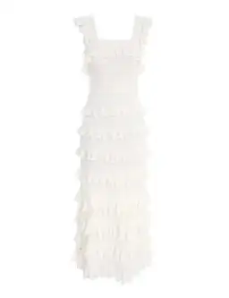 Zimmermann Kaleidoscope Rufle Dress in WhiteSize 2 / Au 12 for rent on The Volte - image 3
