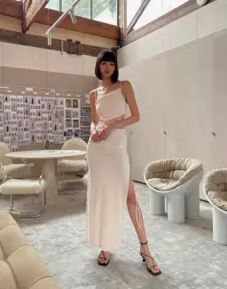 Bec & Bridge Dilkon Maxi Dress White Size AU 8 for rent on The Volte - image 1