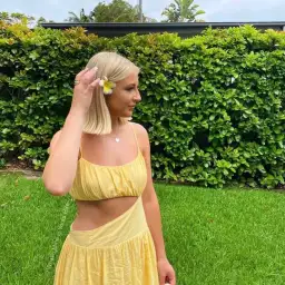 By Nicola Romantica Dress Yellow Size AU 8