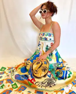 Alemais Soleil Sundress Multi-colored Size AU 12 for rent on The Volte - image 3