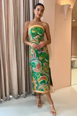 Alemais Marion Bodice Dress Green Size L / AU 12 for rent on The Volte - image 2