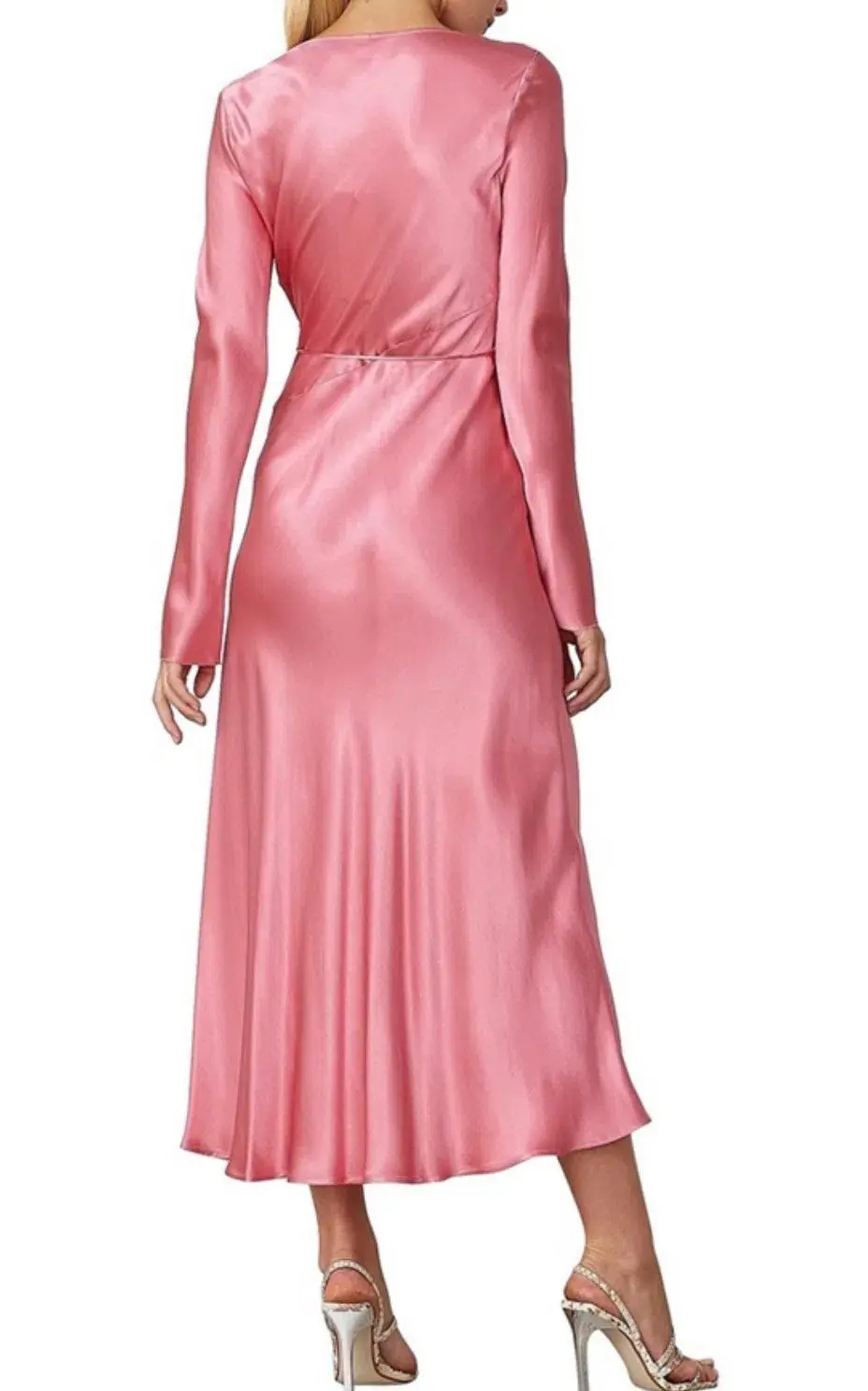 Bec & Bridge Vision of Love Long Sleeve Dress Pink Size 8 for rent on The Volte - main image