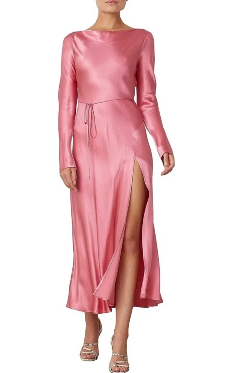 Bec & Bridge Vision of Love Long Sleeve Dress Pink Size 8 for rent on The Volte - main image