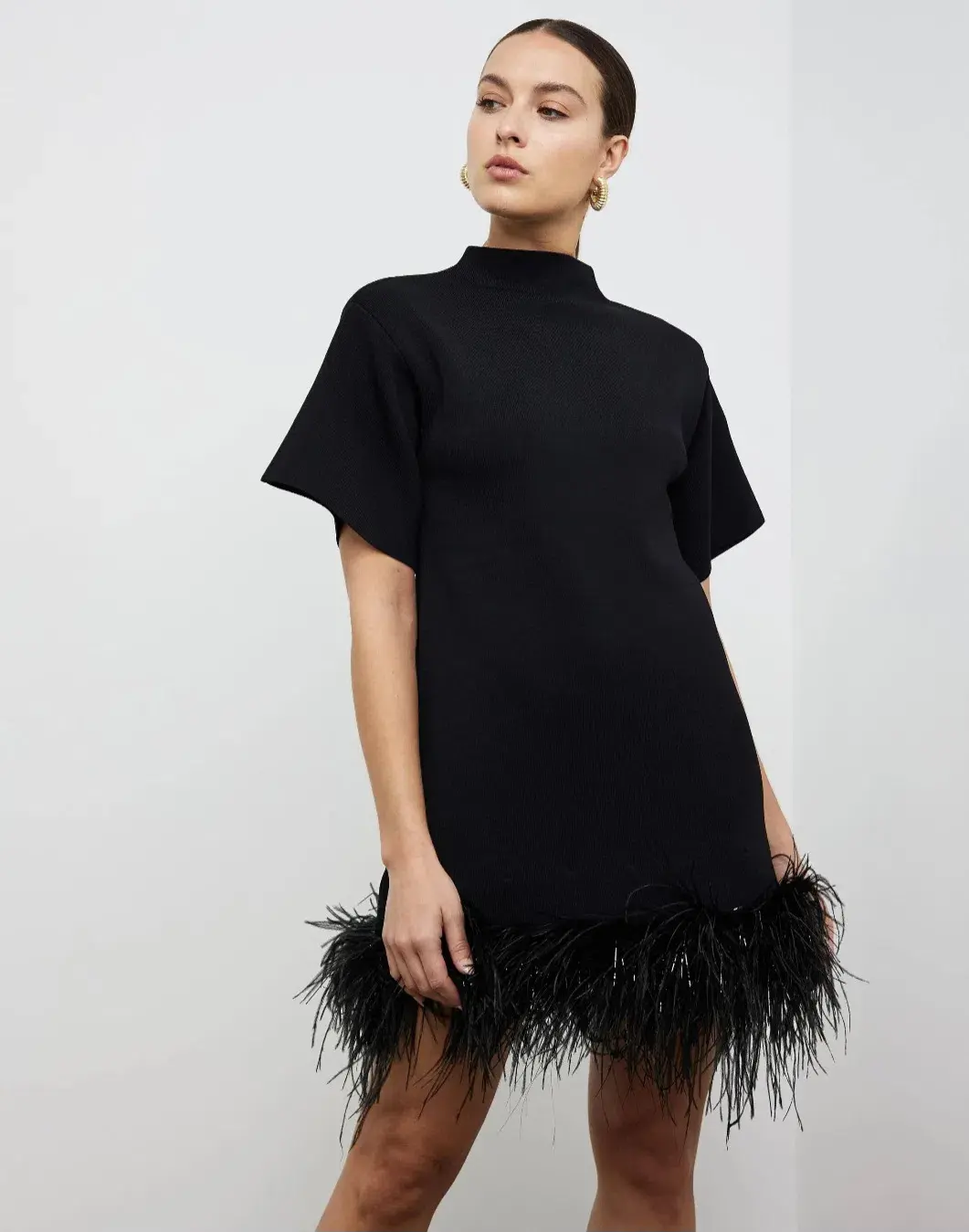Rachel Gilbert Rita Mini Dress Black Size M / AU 10 for rent on The Volte - main image