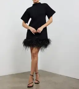 Rachel Gilbert Rita Mini Dress Black Size M / AU 10 for rent on The Volte - image 1