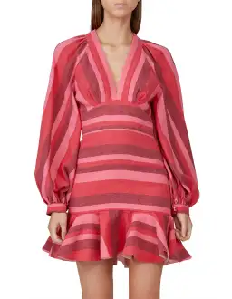 Acler Ellen Mini Dress Pink Size 6 for rent on The Volte - image 2