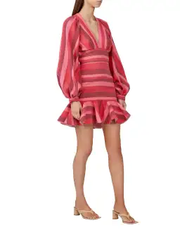 Acler Ellen Mini Dress Pink Size 6 for rent on The Volte - image 1