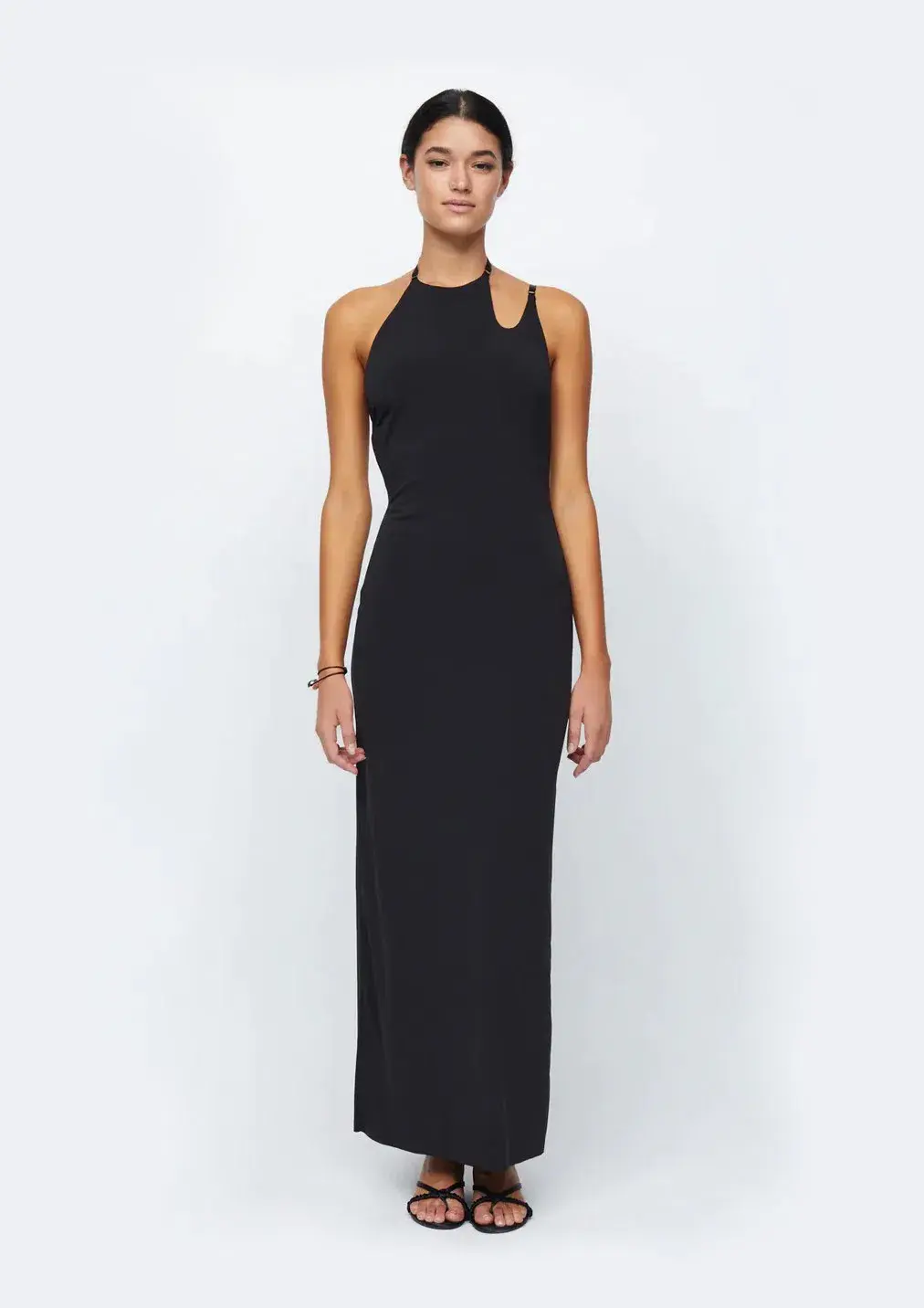 Bec & Bridge Zadie Asym Maxi Dress Black Size 6 / XS for rent on The Volte - main image
