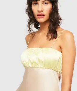 Ginia Sophia Maxi Dress Lime/Mink Size 6 for rent on The Volte - image 4