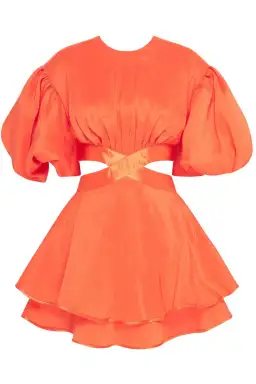 Aje Gracious Cut Out Mini Dress Saffron Size 10 for rent on The Volte - image 3