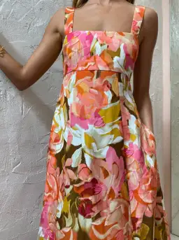 Acler Tate Dress in Pink Bouquet Size 6 for rent on The Volte - image 3