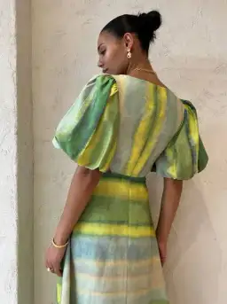 Acler Temple Dress Green Size 10 for rent on The Volte - image 4