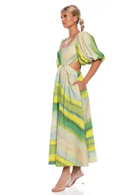 Acler Temple Dress Green Size 10 for rent on The Volte - image 2