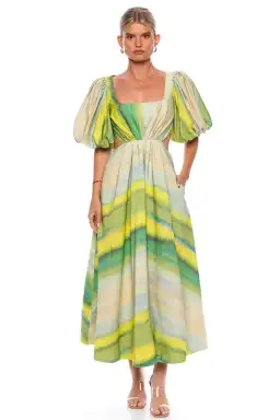 Acler Temple Dress Green Size 10 for rent on The Volte - image 1