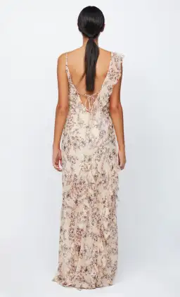Bec & Bridge Courtney Frill Maxi Dress In Florence Floral Size 8 for rent on The Volte - image 2