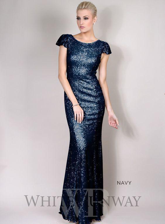 Jadore navy sequin dress for rent on The Volte - main image