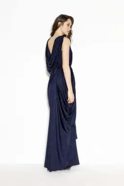 Sheike Grecian Gown Navy Size 8 for rent on The Volte - image 2