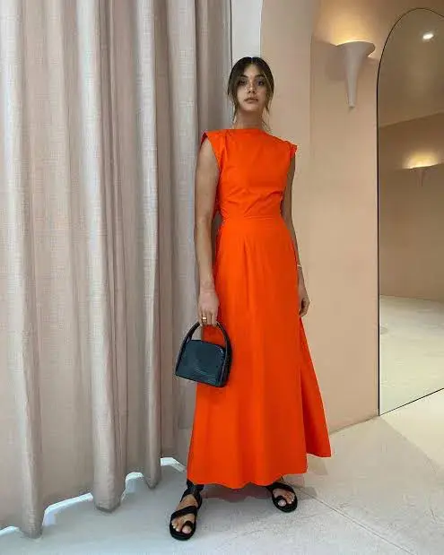 Sir The Label Anja Tie Midi Dress Red Size 0 / AU 6 for rent on The Volte - main image