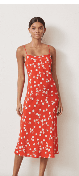 Bec and Bridge White Daisy Slip Dress red size 10