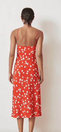 Bec and Bridge White Daisy Slip Dress red size 10