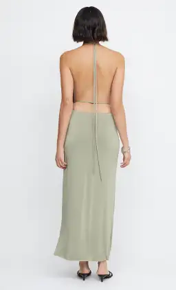 Bec & Bridge Ariel Halter Maxi Dress Green Size 8 for rent on The Volte - image 3