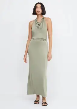 Bec & Bridge Ariel Halter Maxi Dress Green Size 8 for rent on The Volte - image 1