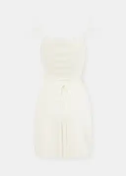 Mach & Mach Ivory Matilde Mini Dress Ivory for rent on The Volte - image 4