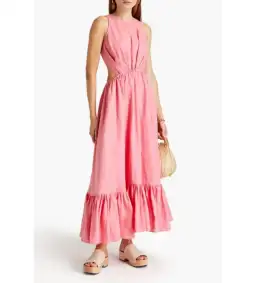 Leo Lin Flamingo Cut Out Dress Pink Size 10 for rent on The Volte - image 1