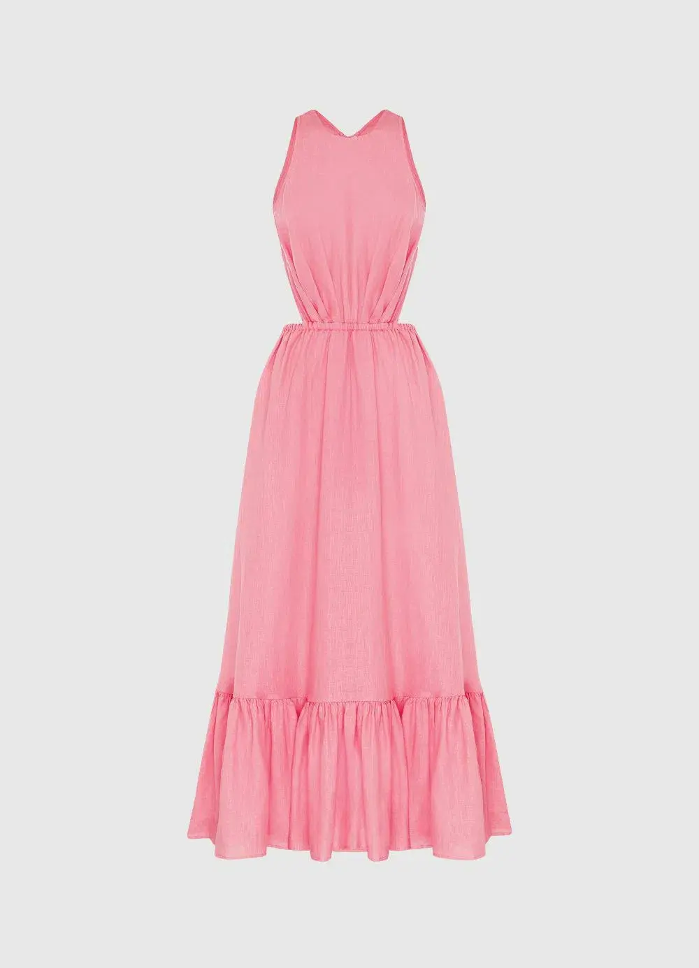 Leo Lin Flamingo Cut Out Dress Pink Size 10 for rent on The Volte - main image